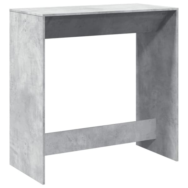 vidaXL Barbord betonggrå 102x50x103,5 cm konstruerat trä