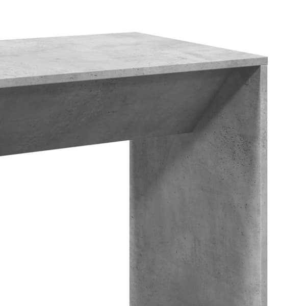 vidaXL Barbord betonggrå 102x50x103,5 cm konstruerat trä