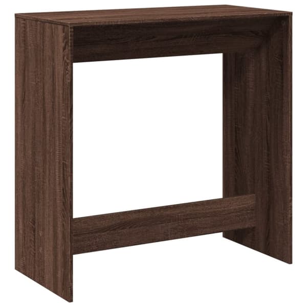 vidaXL Barbord brun ek 102x50x103,5 cm konstruerat trä
