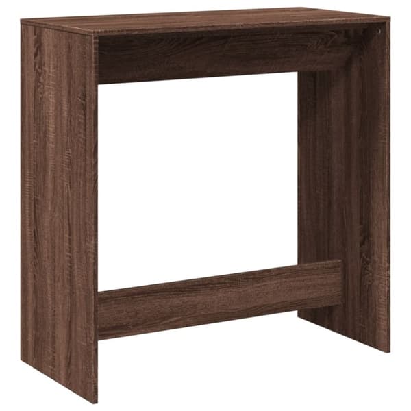 vidaXL Barbord brun ek 102x50x103,5 cm konstruerat trä