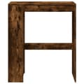 Miniatyrbillede 5 af 11: vidaXL barbord med stativer 90x40x103,5 cm konstrueret træ røget eg