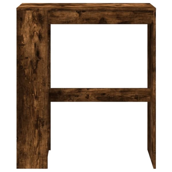 vidaXL barbord med stativer 90x40x103,5 cm konstrueret træ røget eg