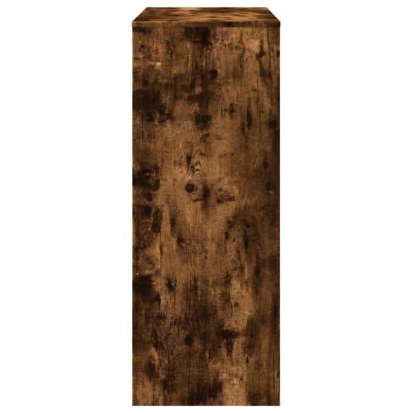vidaXL barbord med stativer 90x40x103,5 cm konstrueret træ røget eg