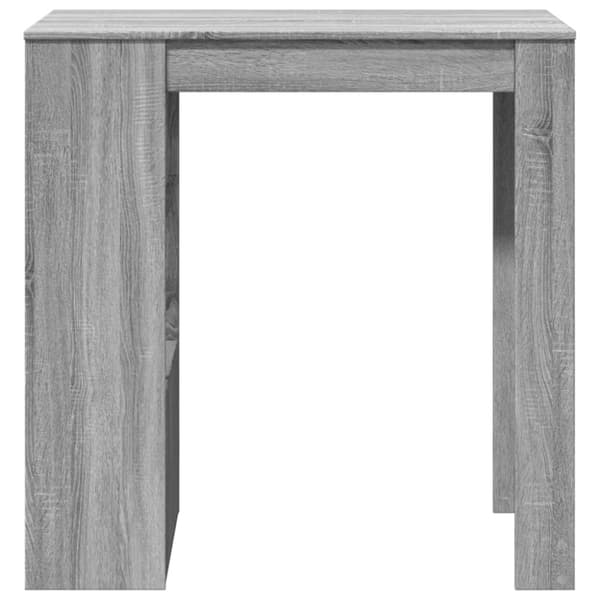 vidaXL barbord m.stativer 102x50x103,5cm konstrueret træ grå sonoma-eg