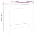 Pikkukuva 10 / 11: vidaXL Baaripöytä betoninharmaa 102x50x103,5 cm tekninen puu