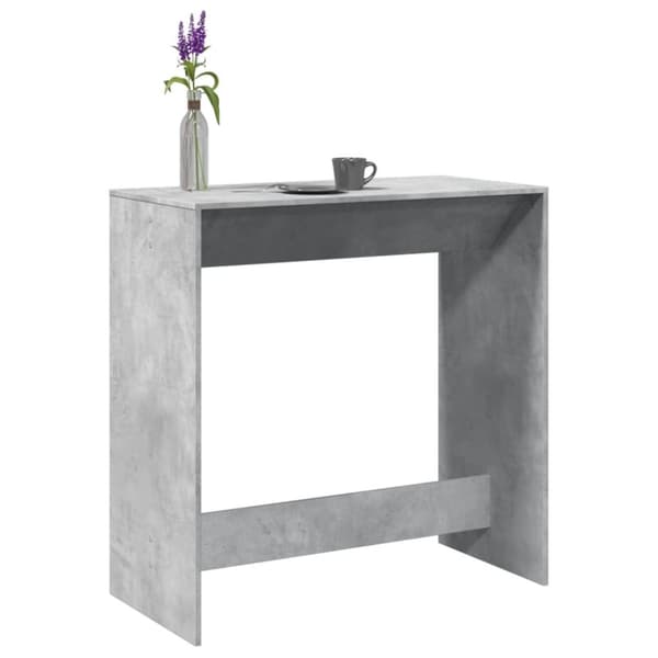 vidaXL Baaripöytä betoninharmaa 102x50x103,5 cm tekninen puu