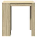Miniatyrbillede 6 af 11: vidaXL barbord 102x70x103,5 cm konstrueret træ sonoma-eg