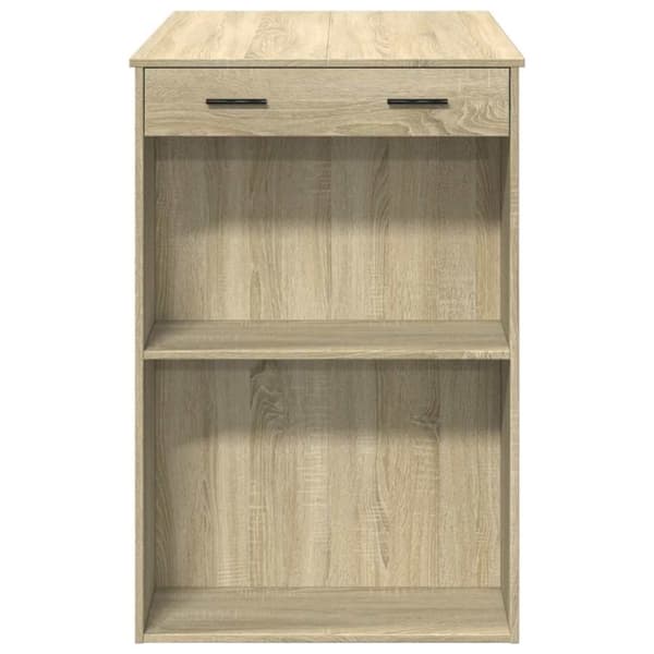vidaXL barbord 102x70x103,5 cm konstrueret træ sonoma-eg