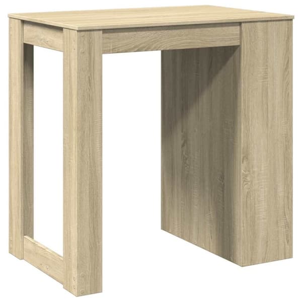 vidaXL barbord 102x70x103,5 cm konstrueret træ sonoma-eg