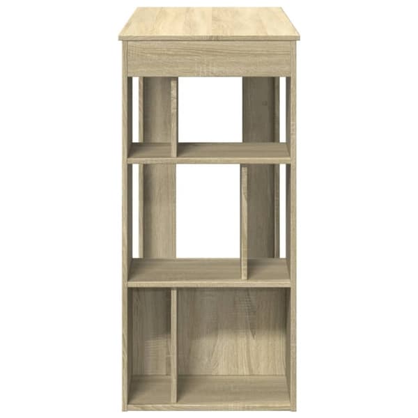 vidaXL Barbord med stativer sonoma eik 102x50x103,5 cm konstruert tre