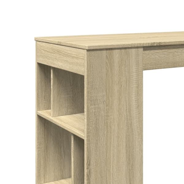 vidaXL Barbord med stativer sonoma eik 102x50x103,5 cm konstruert tre