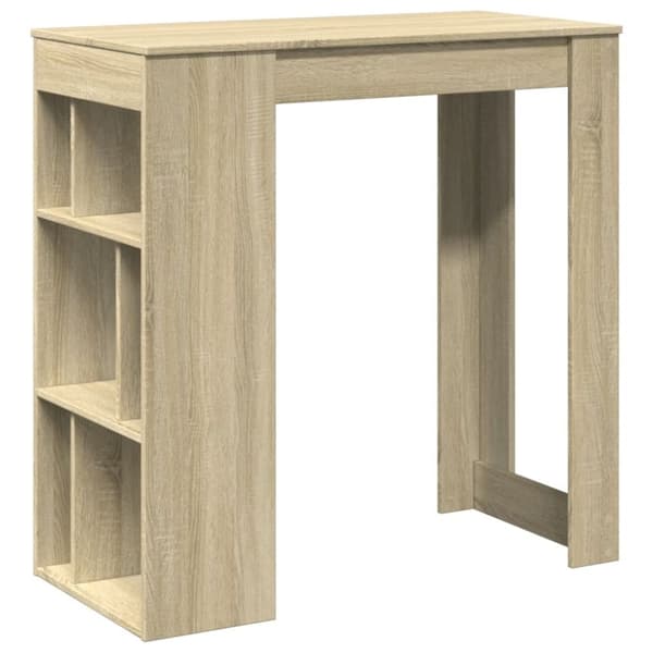 vidaXL Barbord med stativer sonoma eik 102x50x103,5 cm konstruert tre