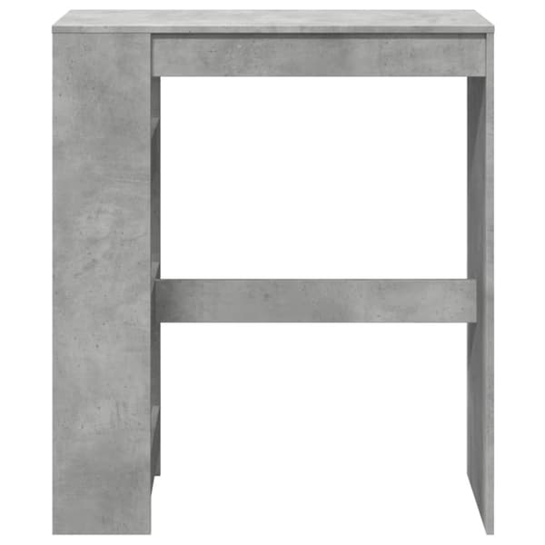 vidaXL barbord med stativer 90x40x103,5 cm konstrueret træ betongrå
