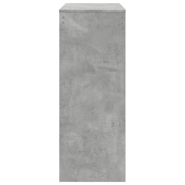 vidaXL barbord med stativer 90x40x103,5 cm konstrueret træ betongrå