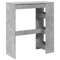 Miniatyrbillede 7 af 11: vidaXL barbord med stativer 90x40x103,5 cm konstrueret træ betongrå