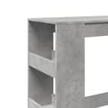 Miniatyrbillede 8 af 11: vidaXL barbord med stativer 90x40x103,5 cm konstrueret træ betongrå
