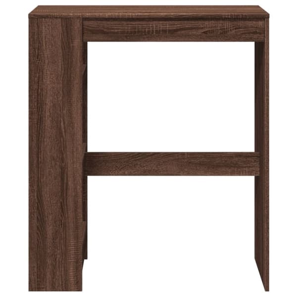 vidaXL barbord m. stativer 90x40x103,5 cm konstrueret træ brun egetræ