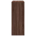 Miniatyrbillede 6 af 11: vidaXL barbord m. stativer 90x40x103,5 cm konstrueret træ brun egetræ
