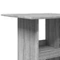 Miniatyrbillede 8 af 11: vidaXL barbord med opbevaring 60x60x102 cm konstrueret træ grå