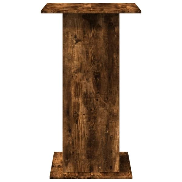 vidaXL Barbord med förvaring rökfärgad ek 60x60x102 cm konstruerat trä