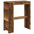 Miniatyrbillede 3 af 11: vidaXL barbord m. stativer 90x40x103,5 cm konstrueret træ gammelt træ