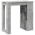 Miniatyrbillede 7 af 11: vidaXL barbord med stativer 102x50x103,5 cm konstrueret træ betongrå