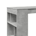 Miniatyrbillede 8 af 11: vidaXL barbord med stativer 102x50x103,5 cm konstrueret træ betongrå
