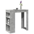 Miniatyrbillede 2 af 11: vidaXL barbord med stativer 102x50x103,5 cm konstrueret træ betongrå