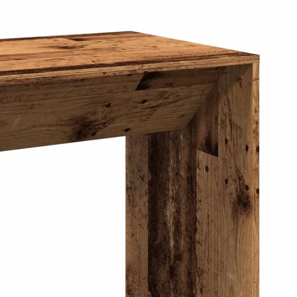 vidaXL Barbord gammelt tre 102x50x103,5 cm konstruert tre