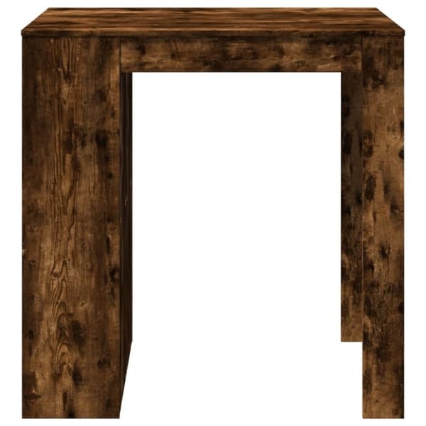 vidaXL barbord 102x70x103,5 cm konstrueret træ røget egetræsfarve