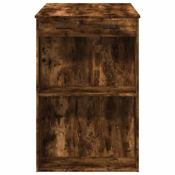 vidaXL barbord 102x70x103,5 cm konstrueret træ røget egetræsfarve