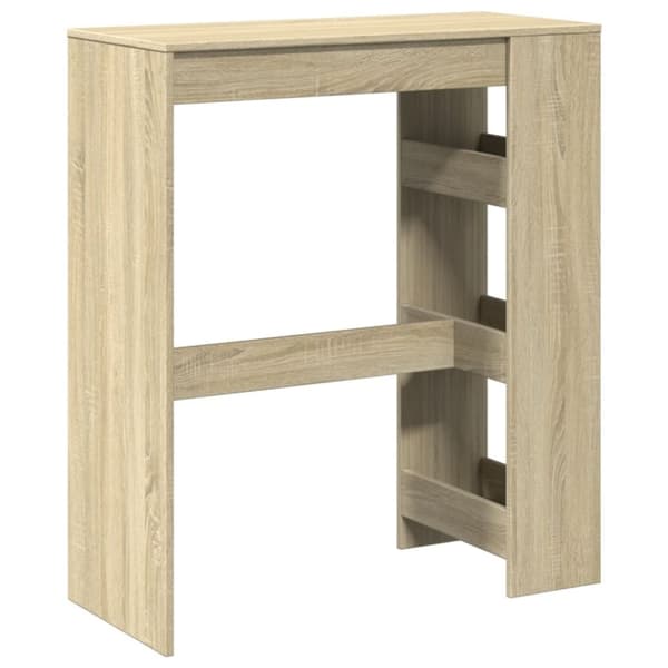vidaXL barbord med stativer 90x40x103,5 cm konstrueret træ sonoma-eg