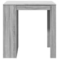 Miniatyrbilde 6 av 11: vidaXL Barbord grå sonoma eik 102x70x103,5 cm konstruert tre