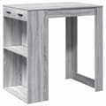 Miniatyrbilde 1 av 11: vidaXL Barbord grå sonoma eik 102x70x103,5 cm konstruert tre