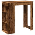 Miniatyrbillede 3 af 11: vidaXL barbord m. stativer 102x50x103,5 cm konstrueret træ gammelt træ