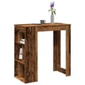 Miniatyrbillede 2 af 11: vidaXL barbord m. stativer 102x50x103,5 cm konstrueret træ gammelt træ