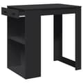 Miniatyrbillede 5 af 11: vidaXL barbord 102x70x103,5 cm konstrueret træ sort