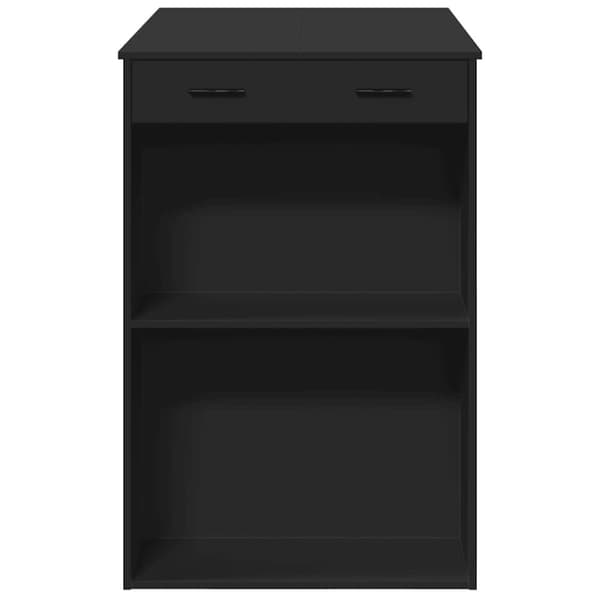 vidaXL barbord 102x70x103,5 cm konstrueret træ sort