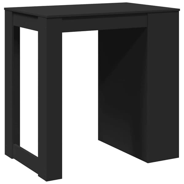 vidaXL barbord 102x70x103,5 cm konstrueret træ sort