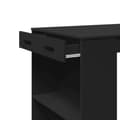 Miniatyrbillede 9 af 11: vidaXL barbord 102x70x103,5 cm konstrueret træ sort