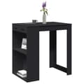 Miniatyrbillede 2 af 11: vidaXL barbord 102x70x103,5 cm konstrueret træ sort