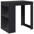 Miniatyrbillede 1 af 11: vidaXL barbord 102x70x103,5 cm konstrueret træ sort