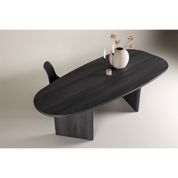 Grönvik matbord oval 100x220 cm svart.
