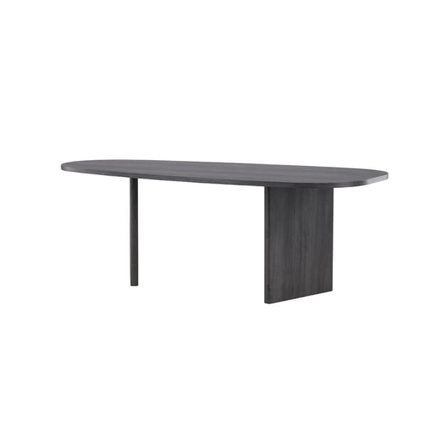 Grönvik spisebord oval 100x220cm sort.