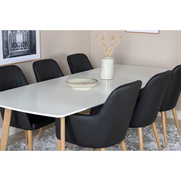 Polar spisebord 100x240cm hvid.