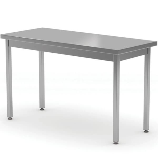 Centralt köksbänksbord i stål Kitchen Line 800 x 600 x 850 mm - Hendi 816196