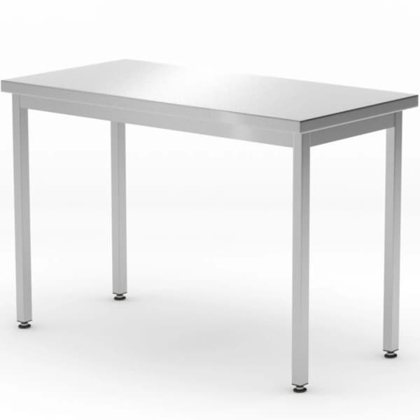 Keskiteräs keittiön työtasopöytä Budget Line 800 x 600 x 850 mm - Hendi 817063