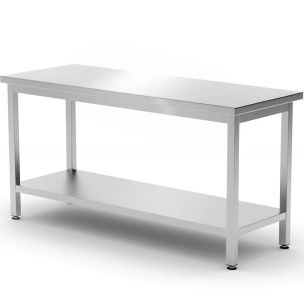 Central bordplade med hylde Budget Line 1200 x 600 x 850 mm - Hendi 817179