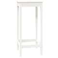 Miniatyrbild 2 av 2: Barbord vit 50x50x110 cm massiv furu