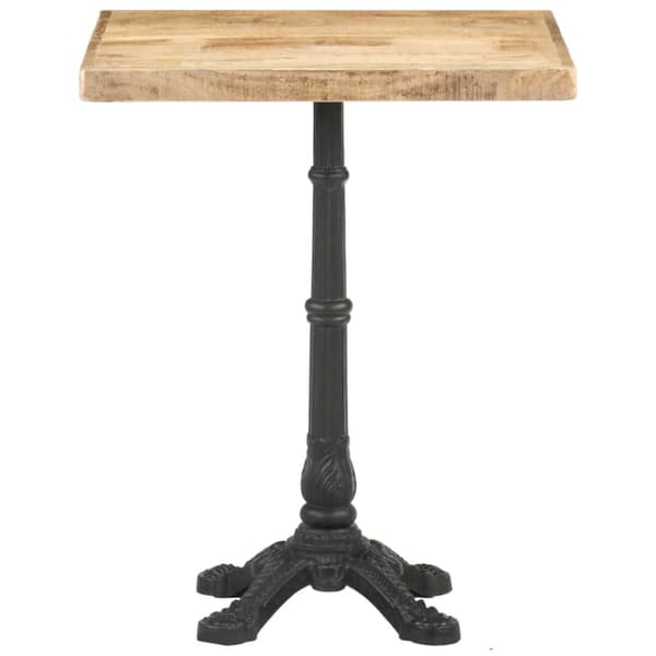 Cafébord 60x60x77 cm grovt mangoträ